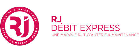 Logo de notre société de découpe de métal à façon RJ Débit Express