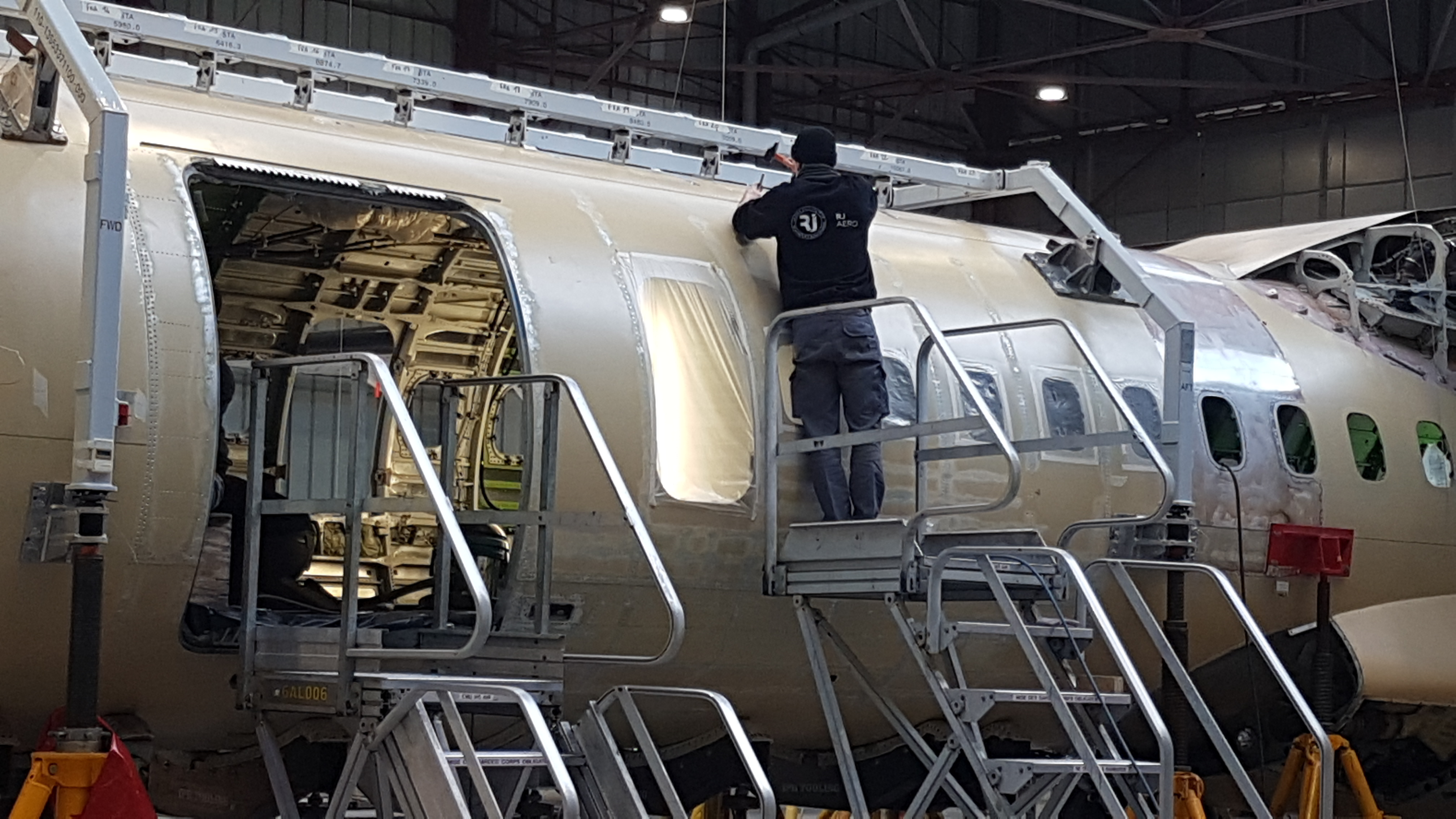 maintenance aéronautique : vue d'une opération